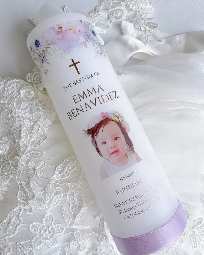 Photo Candle Purple | Emma