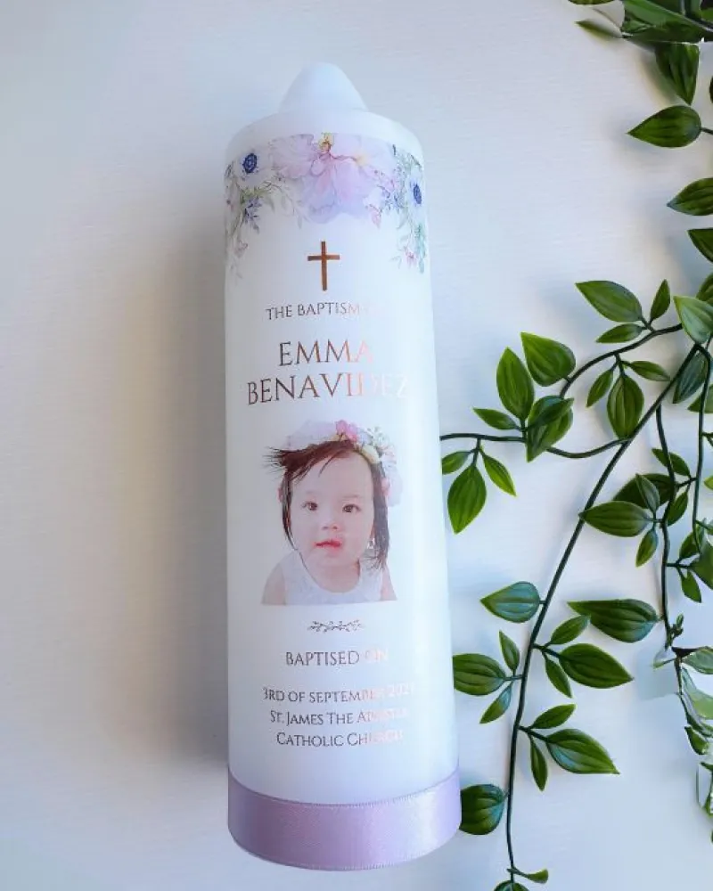 Photo Candle Purple | Emma