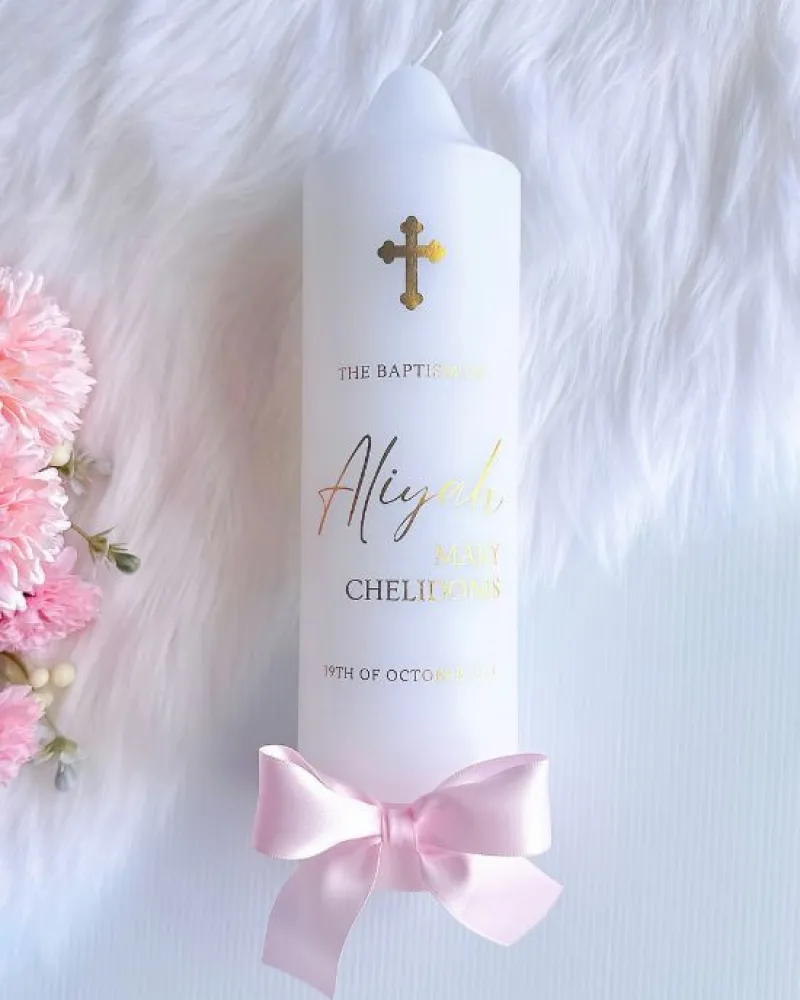 Minimalist Pink Christening - Image 1