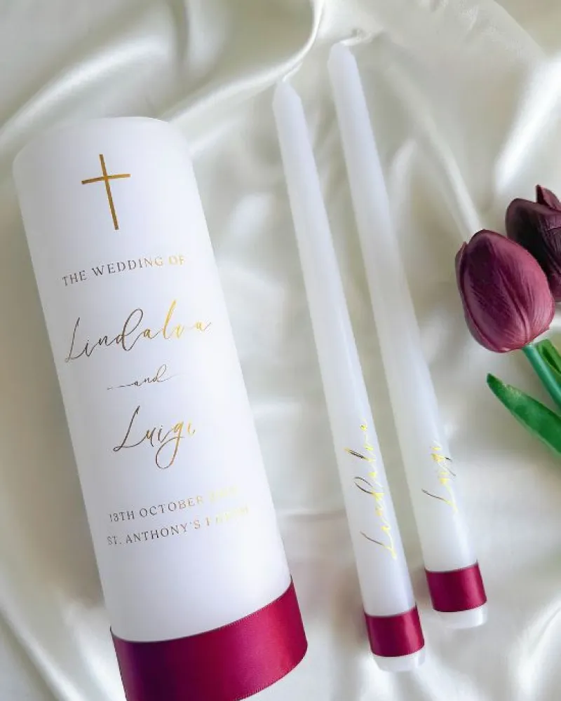 Minimalist Wedding Candle - Image 3