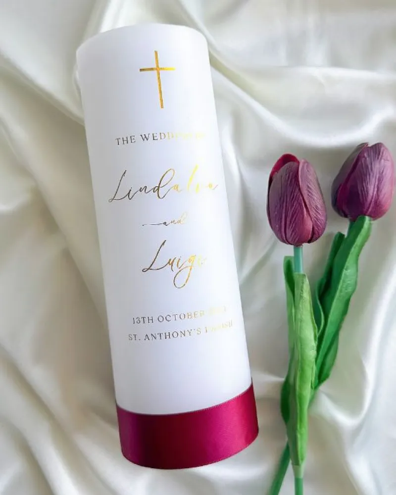 Minimalist Wedding Candle - Image 4