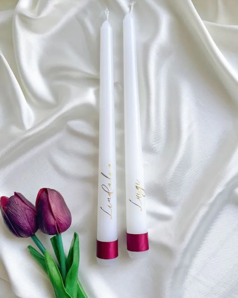 Minimalist Wedding Candle