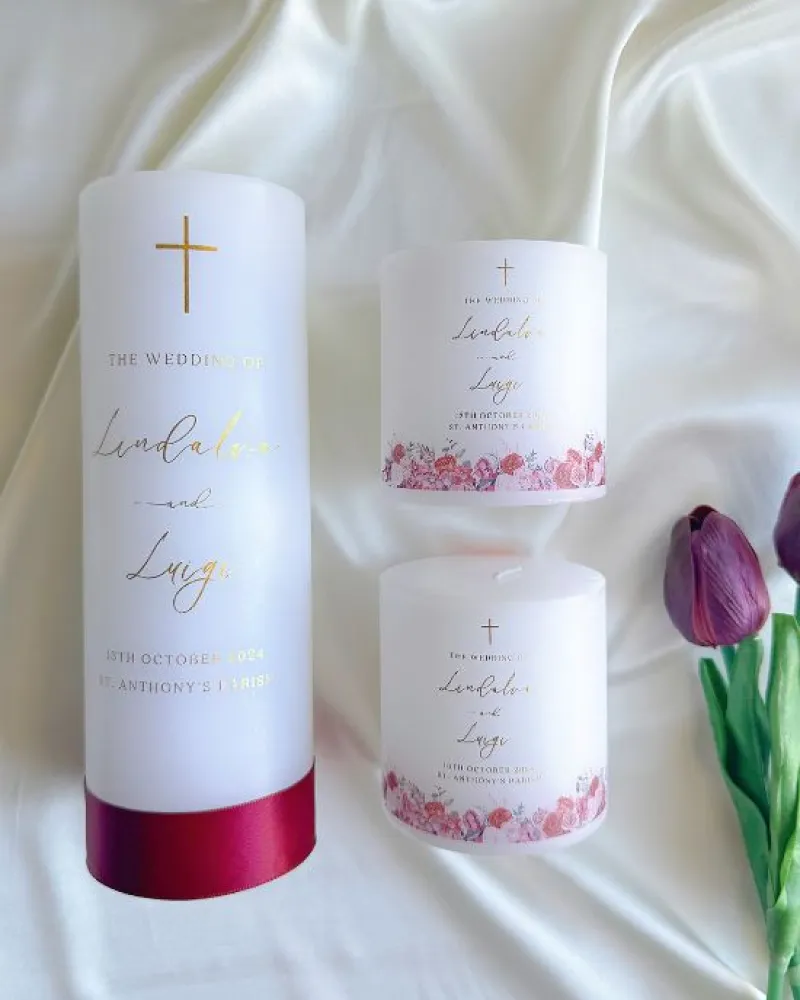 Minimalist Wedding Candle - Image 1