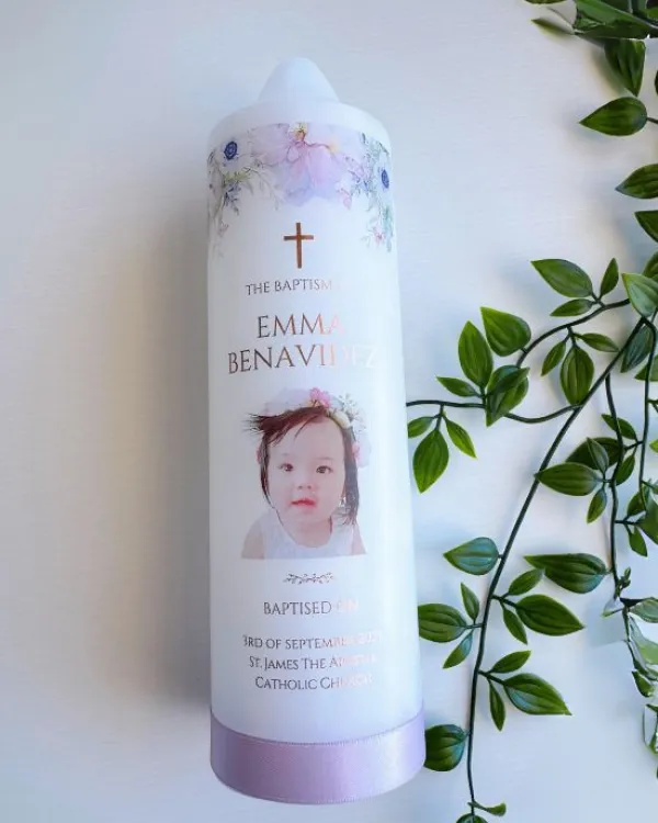 Photo Candle Purple | Emma