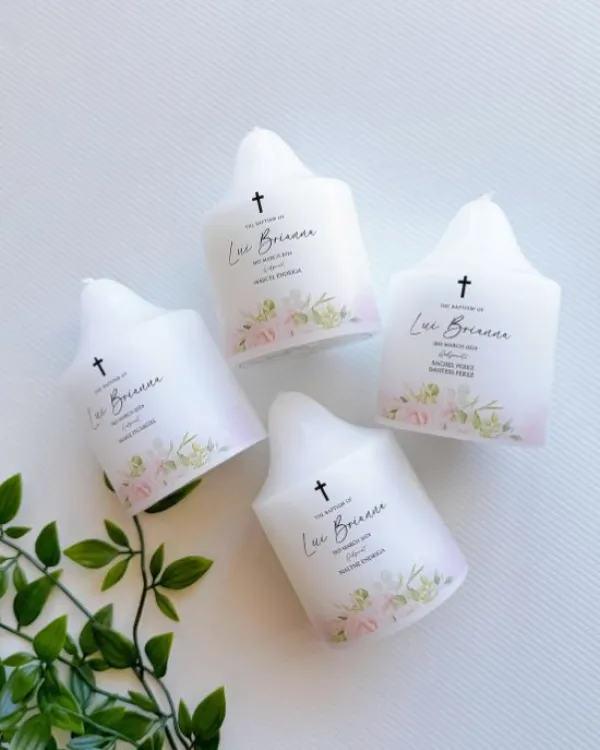 Quad Baby Pillar Candles - Image 1